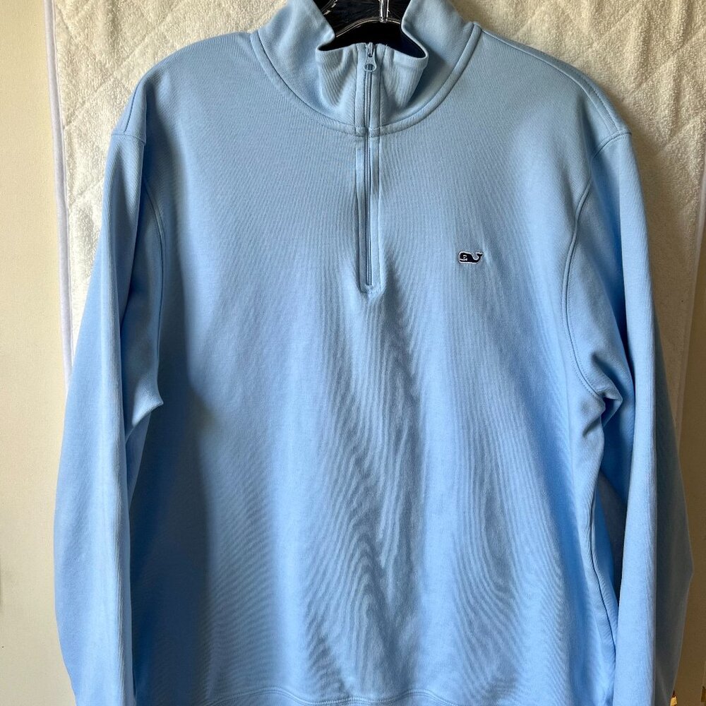 Vineyard Vines Men's 100% Cotton 1/4 zip pullover